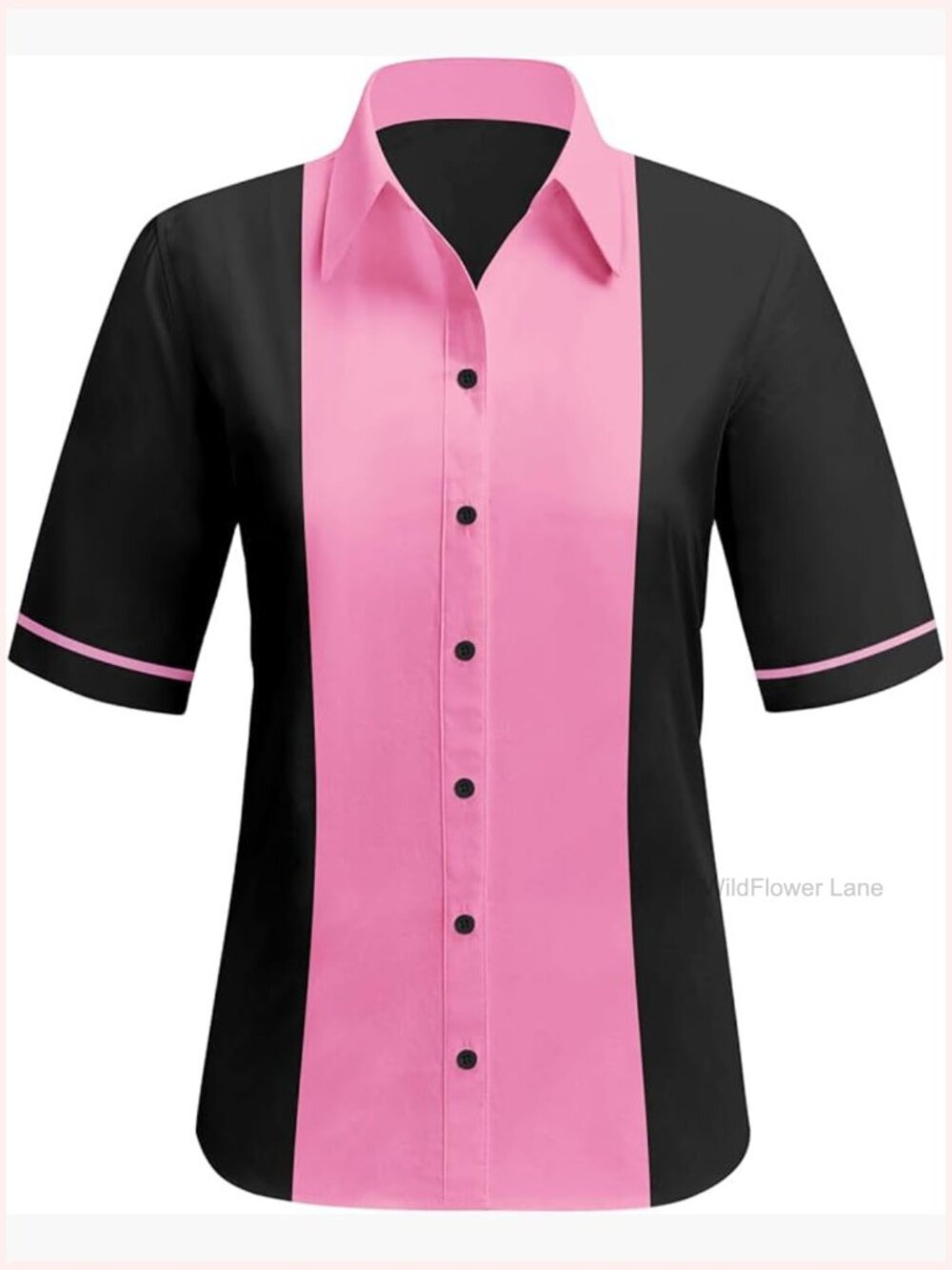 Vintage 1950s Bowling Shirt Short Sleeve Button Up Retro Sock Hop Costume